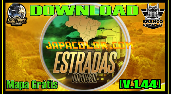 Mapa Estradas do Brasil mods ets2 1.44