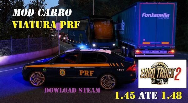 Carro Viatura da PRF Mods Ets2 1.45