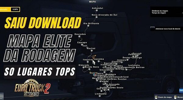 Mapa Elite da Rodagem Mods Ets2 1.46