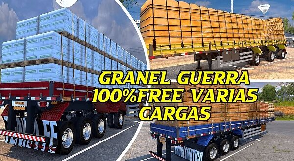 Reboque Granel Com Varias Cargas Mod Ets2 1.47