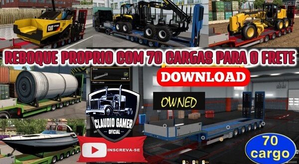 Reboque Próprio Com 70 Cargas Mod Ets2 1.47