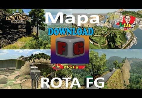 Mapa Rotas FG Estradas Mortais Mod Ets2 1.47