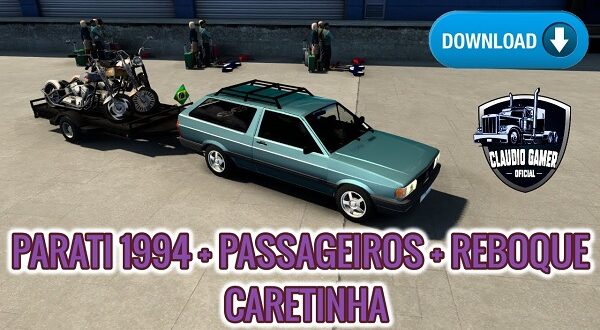 Carro Volkswagen Parati + Caretinha Mod Ets2 1.47