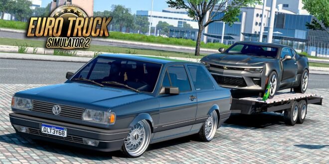 Carro Vw Voyage 1.8 AP Turbo + Carretinha Mod Ets2 1.48