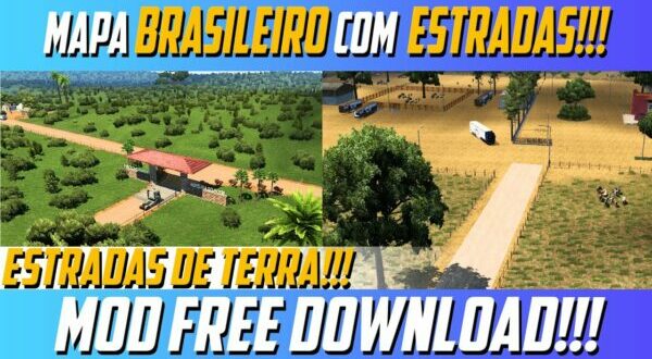 Mapa Brasileiro Muito Top Mod Ets2 1.48