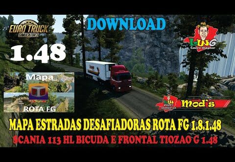 Mapa Estradas Desafiadoras Mod Ets2 1.48