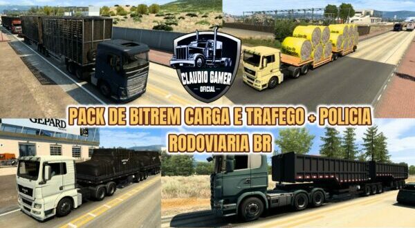 Pack de Bitrem Carga e Trafego Mod Ets2 1.48