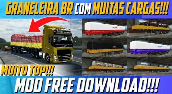 Pack de Reboques LS BR Top Mod Ets2 1.48