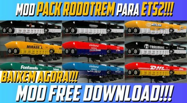 Reboques Rodotrem Caçamba Mod Ets2 1.48