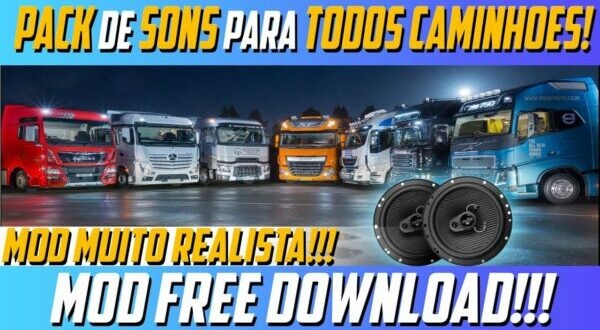 Pack de Som Brasileiro para todos Caminhões Ets2 1.48