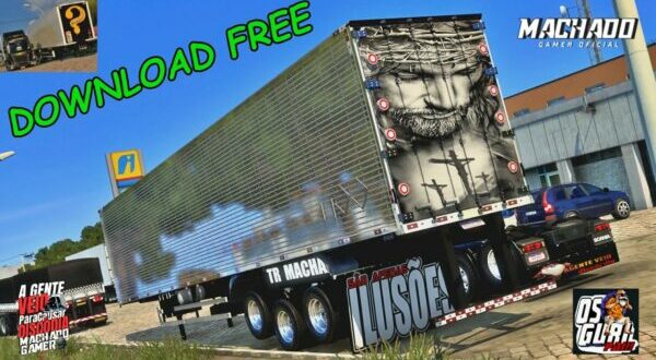 Reboque Baú Arqueado Qualificado Mod Ets2 1.48