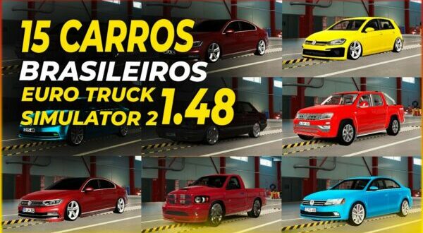 Top 15 Mod de Carros Brasileiros Ets2 1.48