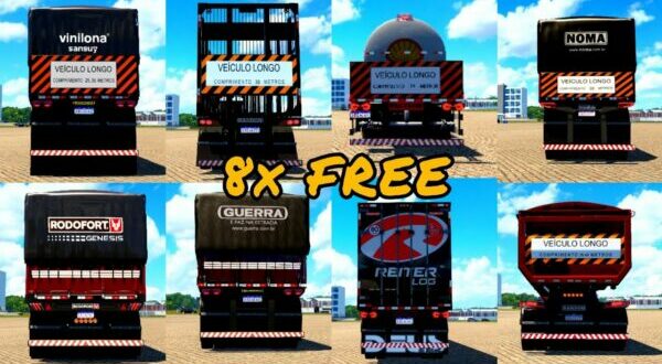 Pack de Bitrens e Rodotrens Qualificados Mod Ets2 1.49