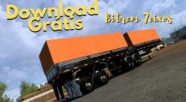 Reboque Bitrem Arqueado Mod Ets2 1.49
